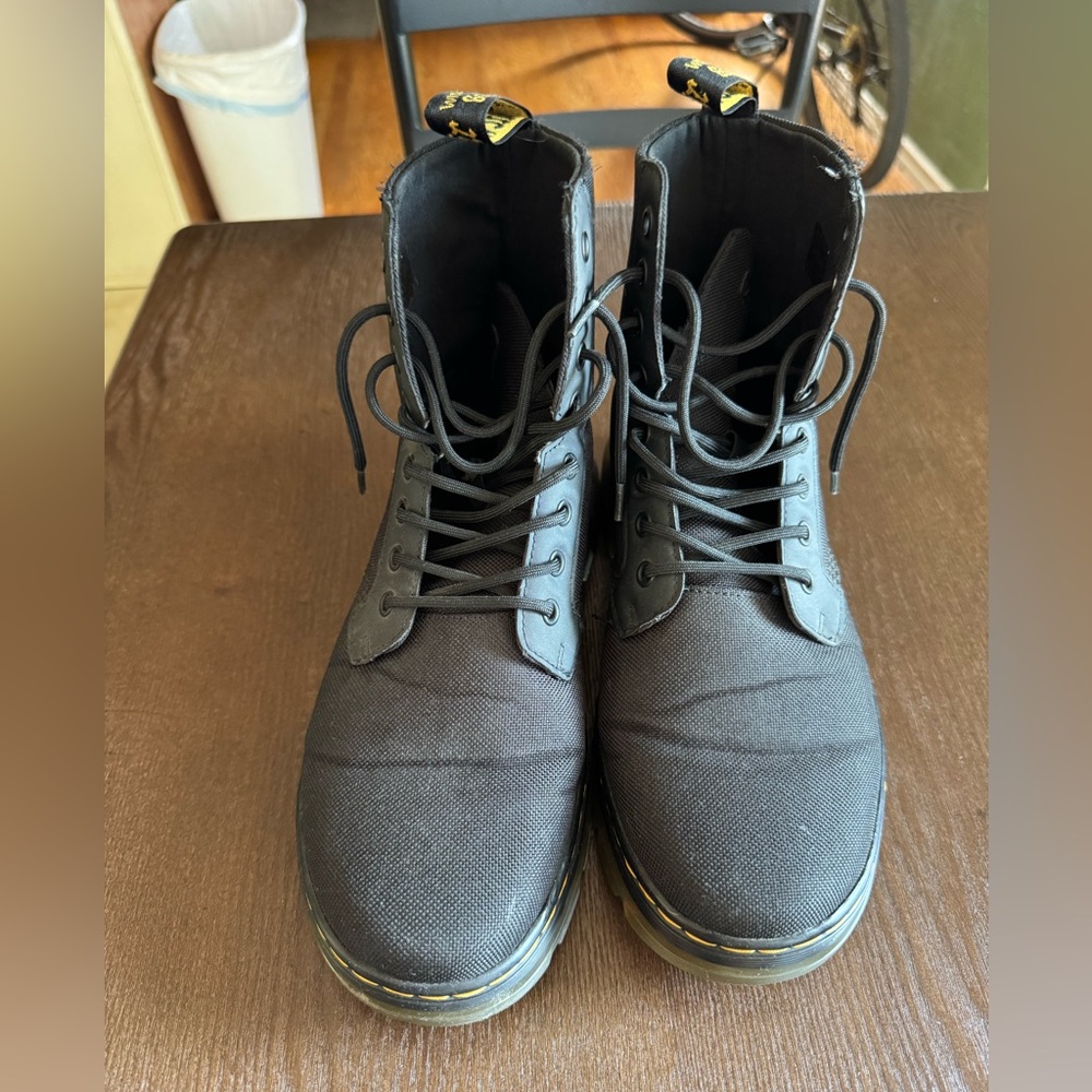 Dr. Martens Black Canvas Boots